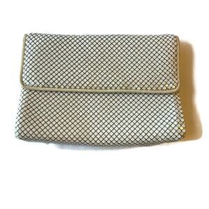 Whiting Davis Metal Mesh Clutch Bag Vintage 60s Authentic Designer Classic